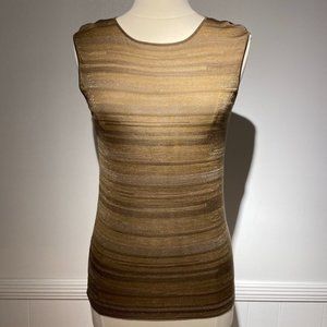 Akris Punto Sleeveless Knit Top -  Gold